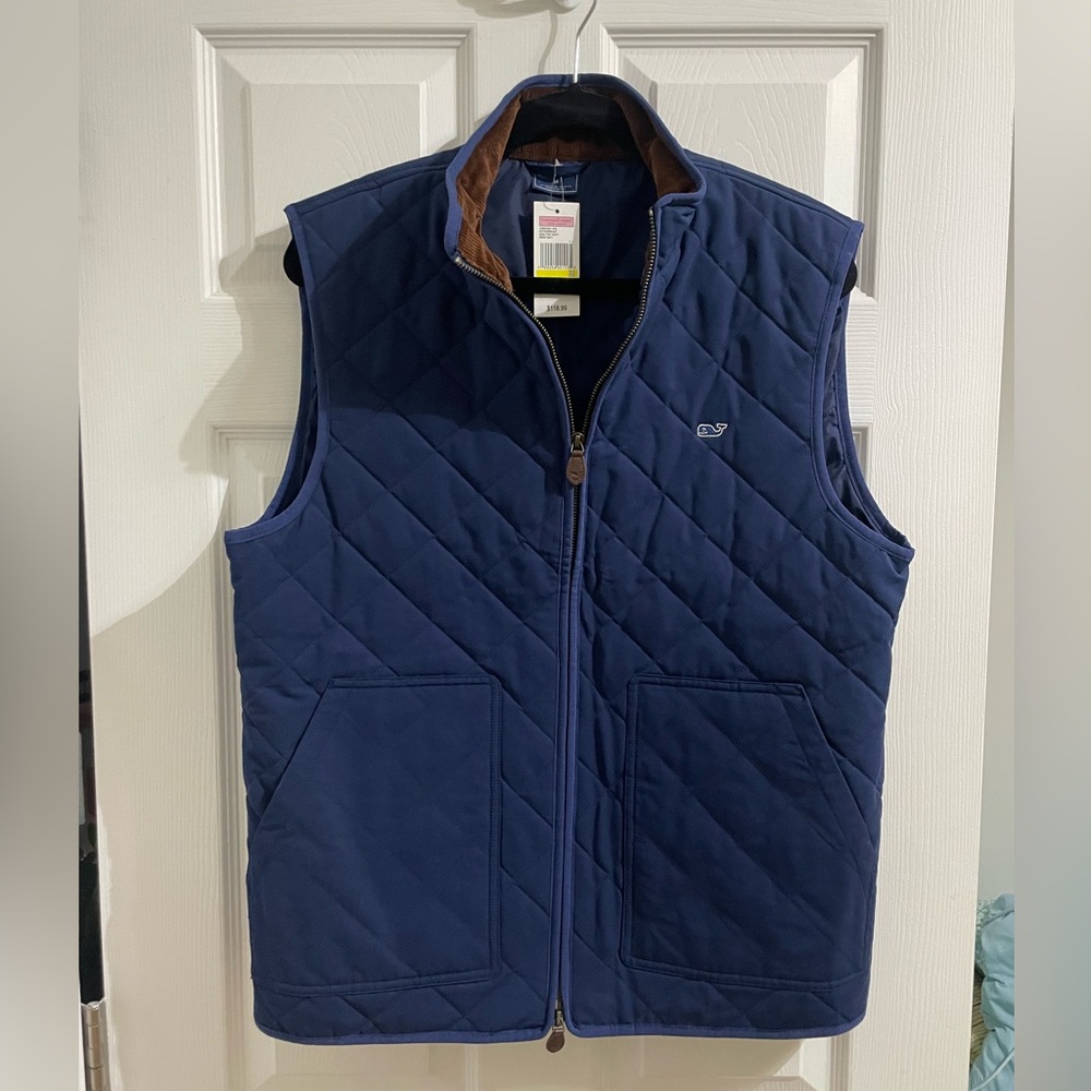 NWT Men’s Vineyard Vines Quilted Vest - Size Medium